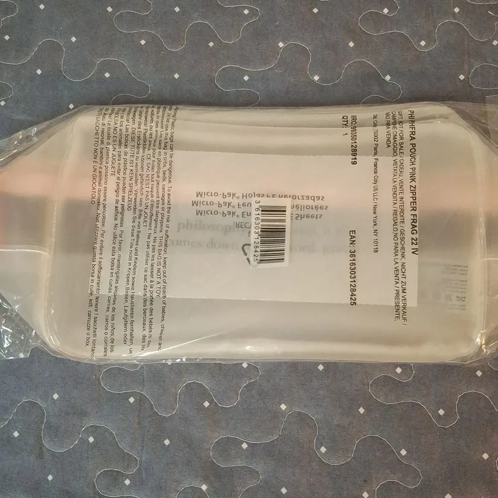 Philosophy Clear Cosmetic Pouch - new